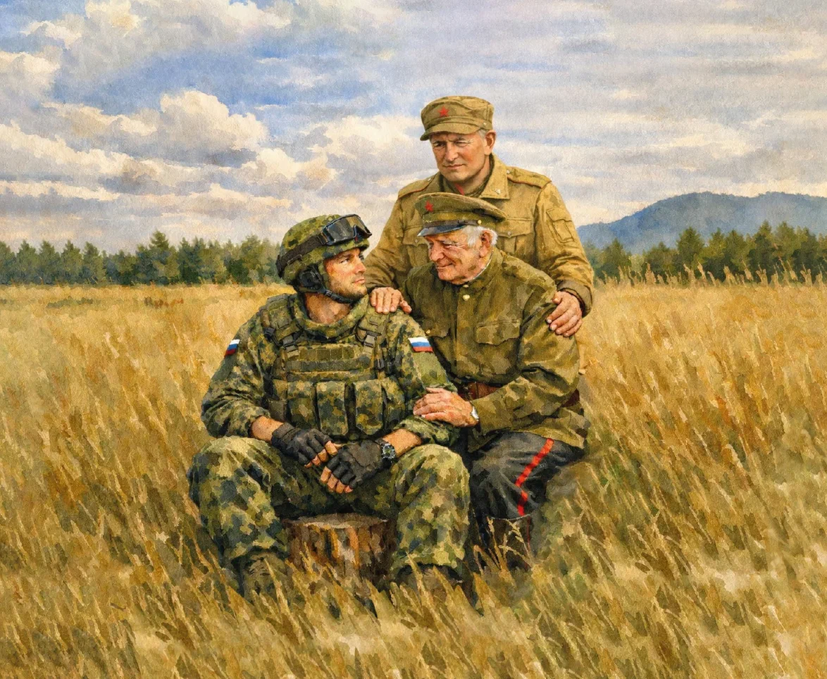 Слава нашим парням, прадедам, дедам! 